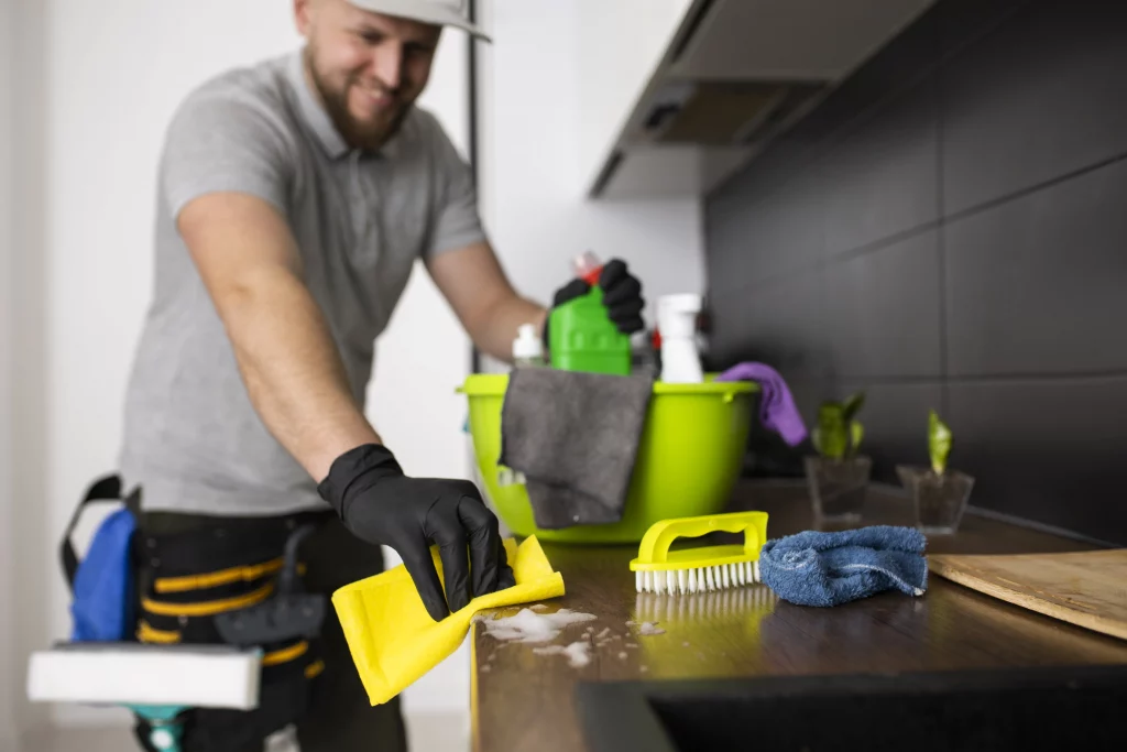 man doing professional home cleaning service (1)